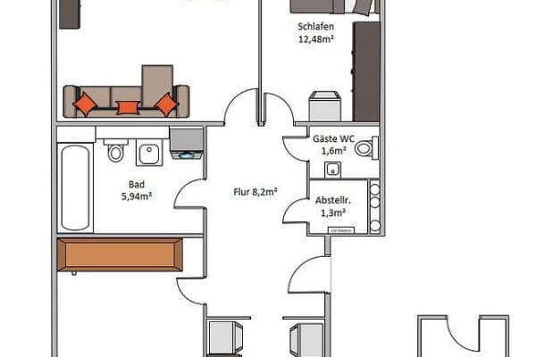 Prodej bytu 3+1 80 m², Hamburg, Hamburg Prodej bytu 3+1 80 m², Hamburg, Hamburg