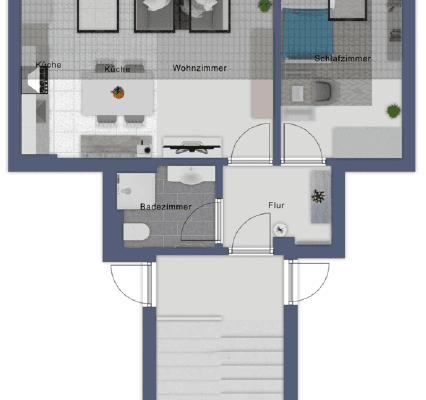 Pronájem bytu 2+1 31 m², Zaunkönigstraße 43, Magdeburg, Sasko-Anhaltsko Pronájem bytu 2+1 31 m², Zaunkönigstraße 43, Magdeburg, Sasko-Anhaltsko
