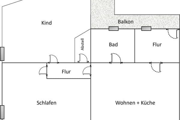 Pronájem bytu 3+1 79 m², Bergstraße 56, Apolda Pronájem bytu 3+1 79 m², Bergstraße 56, Apolda