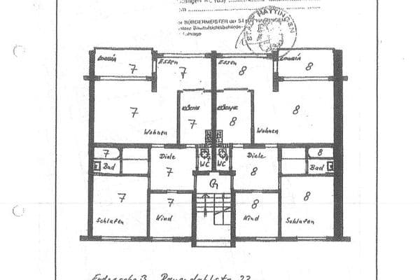 Pronájem bytu 3+kk 78 m², Rauendahlstraße 27, Hattingen Pronájem bytu 3+kk 78 m², Rauendahlstraße 27, Hattingen