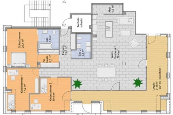 Pronájem bytu 4+kk 197 m², Hauptstr. 29, Leinfelden-Echterdingen Pronájem bytu 4+kk 197 m², Hauptstr. 29, Leinfelden-Echterdingen
