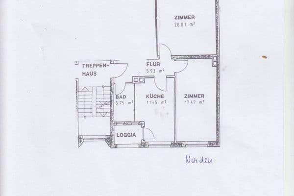 Pronájem bytu 2+1 60 m², Hannover Pronájem bytu 2+1 60 m², Hannover