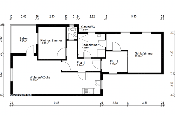 Prodej bytu 3+1 86 m², Hans Böckler Str. 76, Wiesbaden, Hessen Prodej bytu 3+1 86 m², Hans Böckler Str. 76, Wiesbaden, Hessen