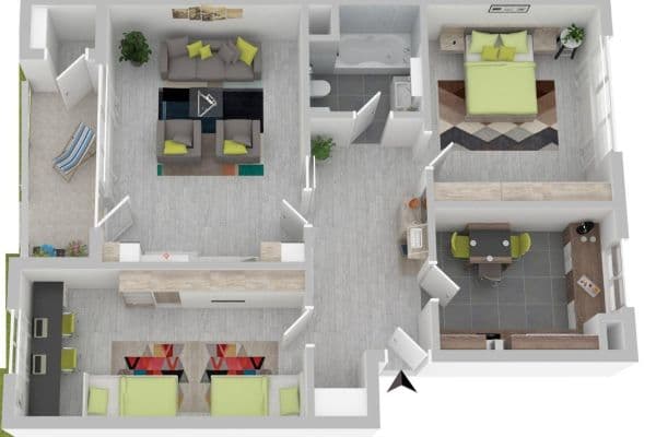 Pronájem bytu 3+1 80 m², Auf der Vogelstang 33, Mannheim Pronájem bytu 3+1 80 m², Auf der Vogelstang 33, Mannheim