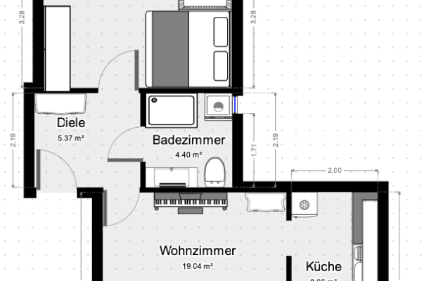 Pronájem bytu 2+1 58 m², Schillstr. 4, Hagen Pronájem bytu 2+1 58 m², Schillstr. 4, Hagen