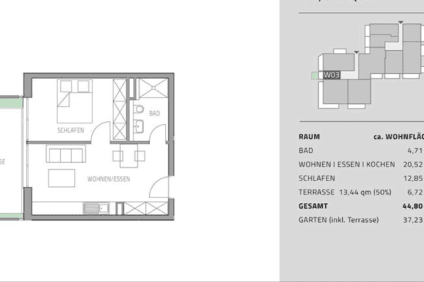 Pronájem bytu 2+1 45 m², Kraibergstraße 2, Gaimersheim, Bavorsko Pronájem bytu 2+1 45 m², Kraibergstraße 2, Gaimersheim, Bavorsko