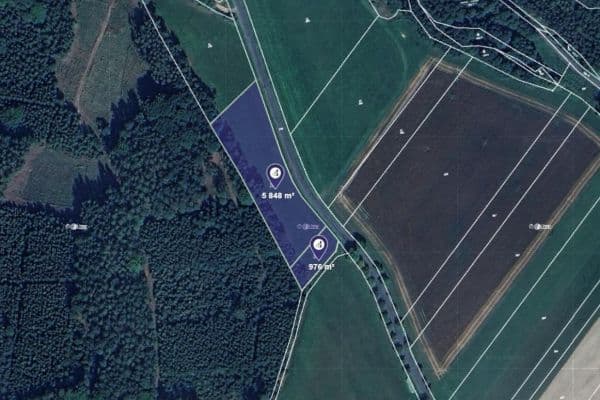 Prodej pozemku 6.824 m², Raková Prodej pozemku 6.824 m², Raková