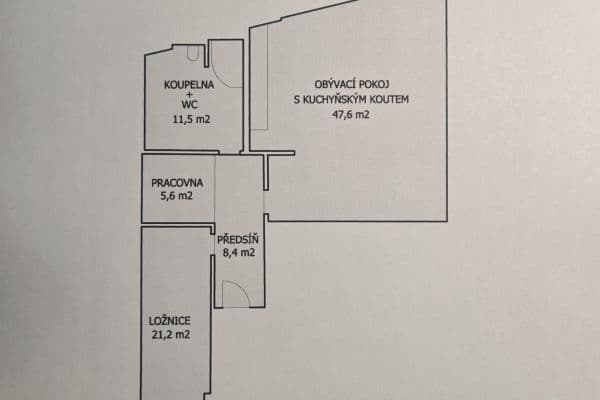 Pronájem bytu 2+kk 94 m², Navrátilova, Praha Pronájem bytu 2+kk 94 m², Navrátilova, Praha