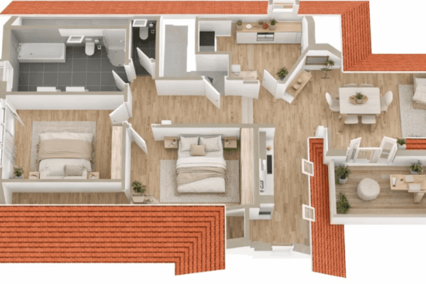 Pronájem bytu 5+1 125 m², Fuggerstr. 34, Waiblingen Pronájem bytu 5+1 125 m², Fuggerstr. 34, Waiblingen