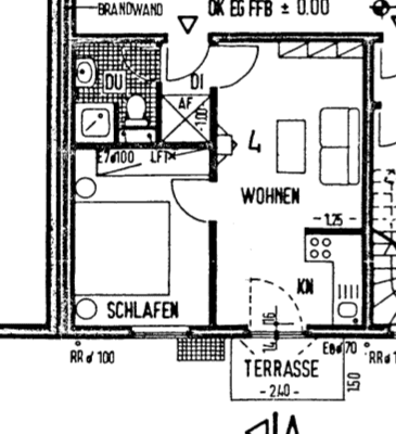 Pronájem bytu 2+1 37 m², Schiepzig Pronájem bytu 2+1 37 m², Schiepzig