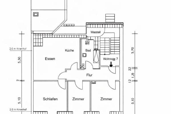 Pronájem bytu 4+1 90 m², Buschhausener Straße 72, Oberhausen Pronájem bytu 4+1 90 m², Buschhausener Straße 72, Oberhausen