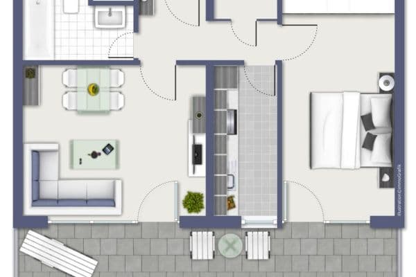 Pronájem bytu 2+1 57 m², Waisenhausgasse 11, Köln Pronájem bytu 2+1 57 m², Waisenhausgasse 11, Köln