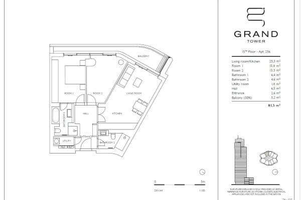 Pronájem bytu 3+1 82 m², Europa-Allee 2, Frankfurt am Main Pronájem bytu 3+1 82 m², Europa-Allee 2, Frankfurt am Main