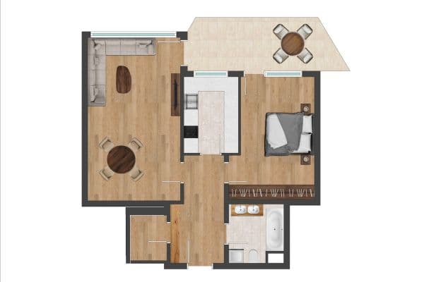 Pronájem bytu 2+1 66 m², Radaustr 23, Augsburg, Bavorsko Pronájem bytu 2+1 66 m², Radaustr 23, Augsburg, Bavorsko
