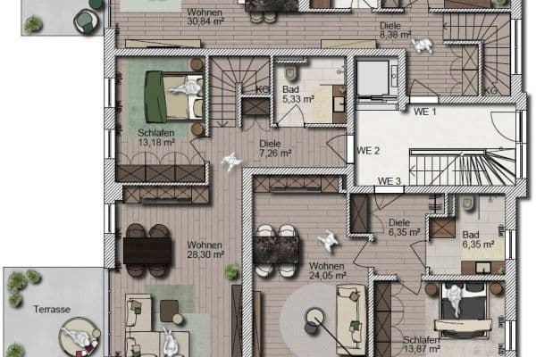 Prodej bytu 2+1 58 m², Heuglinstr. 32, München, Bavorsko Prodej bytu 2+1 58 m², Heuglinstr. 32, München, Bavorsko