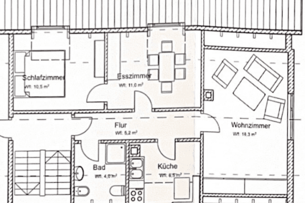 Pronájem bytu 3+1 46 m², Neckarstraße 55, Sulz am Neckar Pronájem bytu 3+1 46 m², Neckarstraße 55, Sulz am Neckar