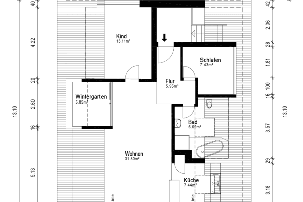 Pronájem bytu 3+1 74 m², Röngtenstr. 10, Karlsdorf-Neuthard Pronájem bytu 3+1 74 m², Röngtenstr. 10, Karlsdorf-Neuthard