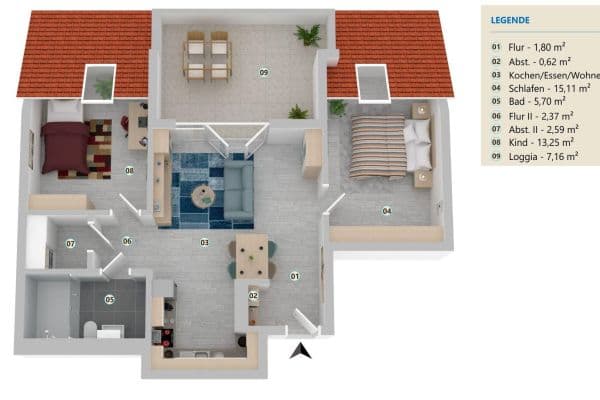 Pronájem bytu 3+1 75 m², Bahnstraße 78, Grevenbroich Pronájem bytu 3+1 75 m², Bahnstraße 78, Grevenbroich
