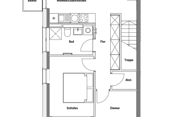 Pronájem bytu 3+1 59 m², Tempelhofer Str. 8, Zossen, Braniborsko Pronájem bytu 3+1 59 m², Tempelhofer Str. 8, Zossen, Braniborsko