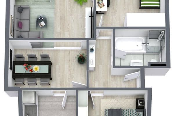 Pronájem bytu 3+1 80 m², Händelstraße 2, Wilkau-Haßlau Pronájem bytu 3+1 80 m², Händelstraße 2, Wilkau-Haßlau