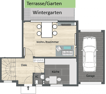 Pronájem bytu 3+1 93 m², Amselstr. 13a, Niederkassel Pronájem bytu 3+1 93 m², Amselstr. 13a, Niederkassel