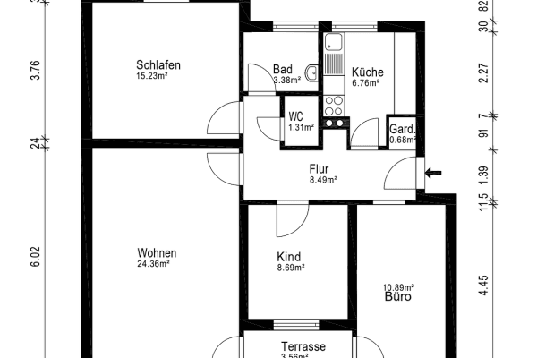 Prodej bytu 4+1 81 m², Oldenburg Prodej bytu 4+1 81 m², Oldenburg