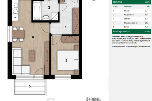 Prodej bytu 2+kk 45 m², U Továren, Praha, Praha Prodej bytu 2+kk 45 m², U Továren, Praha, Praha