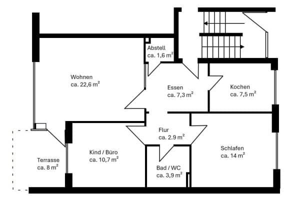 Prodej bytu 3+1 73 m², Teutonenweg / Ecke Rahweg, Hamburg, Hamburg Prodej bytu 3+1 73 m², Teutonenweg / Ecke Rahweg, Hamburg, Hamburg
