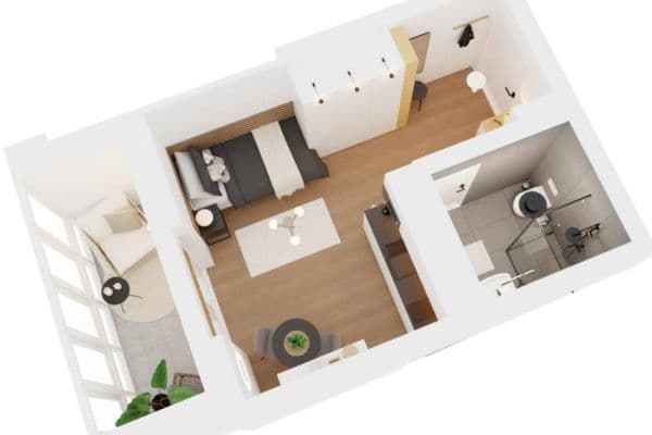 Pronájem bytu 1+1 21 m², Enzensbergerstr. 8, Markt Schwaben, Bavorsko Pronájem bytu 1+1 21 m², Enzensbergerstr. 8, Markt Schwaben, Bavorsko