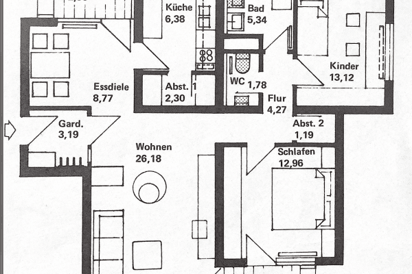 Prodej bytu 3+kk 92 m², Stettiner Str. 25, Korntal-Münchingen Prodej bytu 3+kk 92 m², Stettiner Str. 25, Korntal-Münchingen