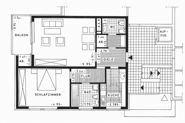 Pronájem bytu 2+1 74 m², Grevenbroicher Straße 5, Viersen Pronájem bytu 2+1 74 m², Grevenbroicher Straße 5, Viersen