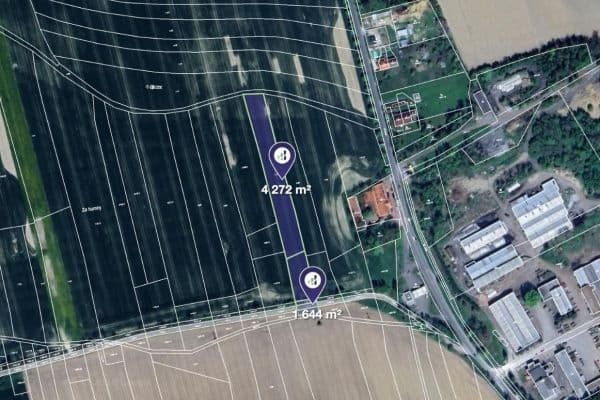 Prodej pozemku 20.493 m², Mirošov Prodej pozemku 20.493 m², Mirošov