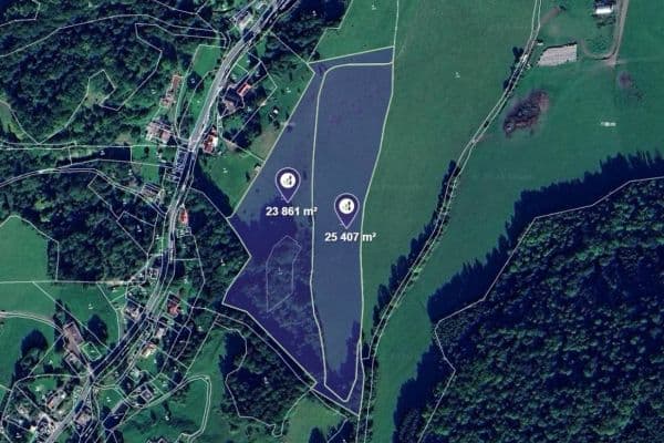 Prodej pozemku 49.268 m², Heřmanov Prodej pozemku 49.268 m², Heřmanov