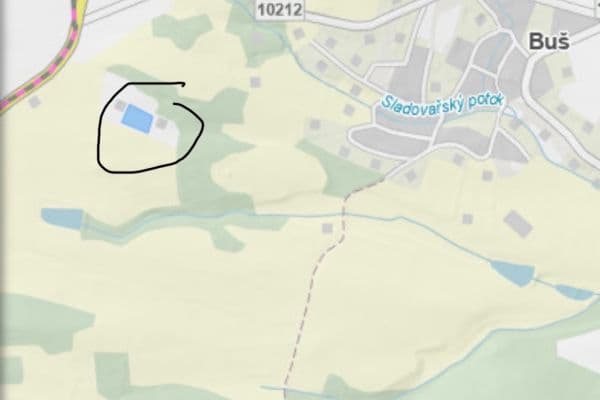 Prodej pozemku 3.500 m², Buš Prodej pozemku 3.500 m², Buš