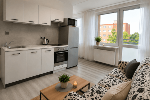 Pronájem bytu 1+1 26 m², Vitry, Kladno Pronájem bytu 1+1 26 m², Vitry, Kladno