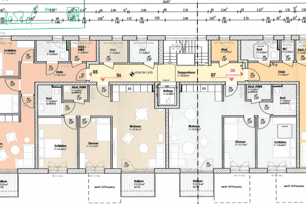 Pronájem bytu 3+1 68 m², Hamburger Allee 51b, Nauen, Braniborsko Pronájem bytu 3+1 68 m², Hamburger Allee 51b, Nauen, Braniborsko