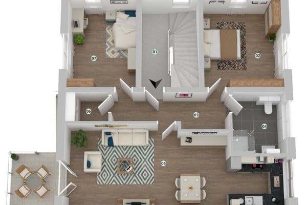 Pronájem bytu 3+1 87 m², Schrobenhausener Str. 32, Ingolstadt, Bavorsko Pronájem bytu 3+1 87 m², Schrobenhausener Str. 32, Ingolstadt, Bavorsko