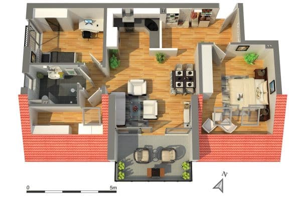 Pronájem bytu 3+kk 79 m², Paderborn, Severní Porýní-Vestfálsko Pronájem bytu 3+kk 79 m², Paderborn, Severní Porýní-Vestfálsko