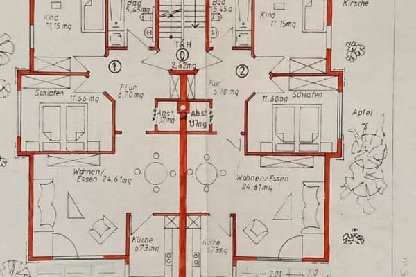 Pronájem bytu 3+1 80 m², Untereisesheim Pronájem bytu 3+1 80 m², Untereisesheim