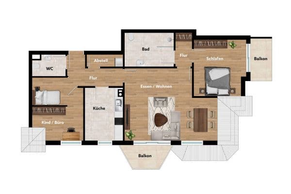 Prodej bytu 3+1 87 m², Marburg, Hessen Prodej bytu 3+1 87 m², Marburg, Hessen