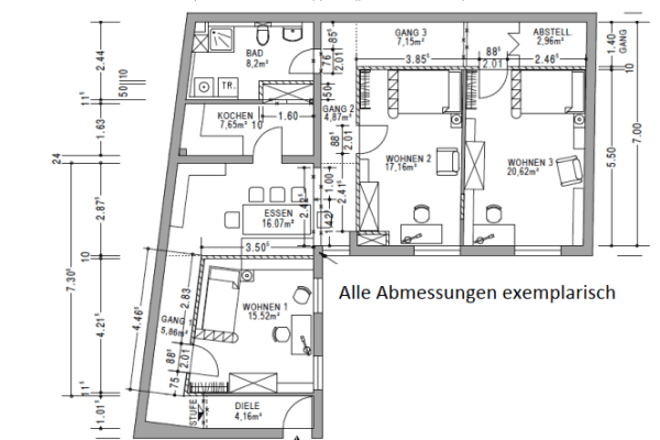 Pronájem bytu 4+1 110 m², Ebersbergerstraße 6, Rosenheim, Bavorsko Pronájem bytu 4+1 110 m², Ebersbergerstraße 6, Rosenheim, Bavorsko
