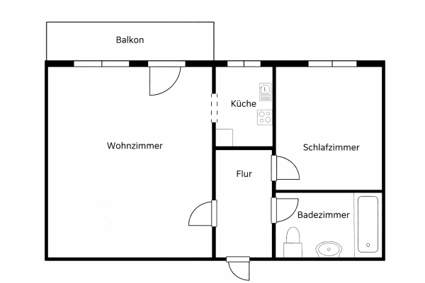 Prodej bytu 2+1 45 m², Chemnitz, Bernsdorf, Sasko Prodej bytu 2+1 45 m², Chemnitz, Bernsdorf, Sasko