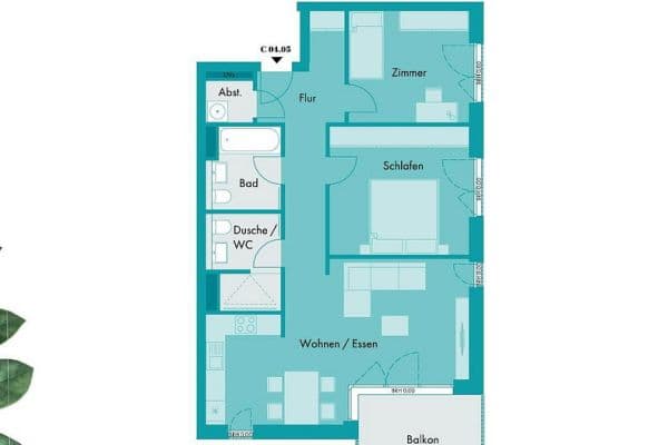 Pronájem bytu 3+1 85 m², Hattersheim Pronájem bytu 3+1 85 m², Hattersheim