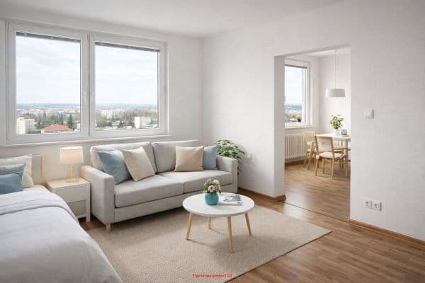 Pronájem bytu 1+kk 35 m², Slovenská, Pronájem bytu 1+kk 35 m², Slovenská,