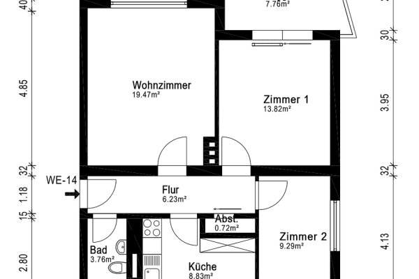 Pronájem bytu 3+1 66 m², Bremen, Bremen Pronájem bytu 3+1 66 m², Bremen, Bremen