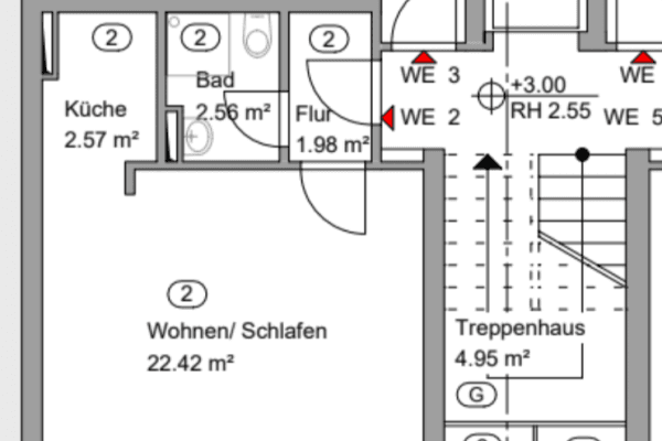 Pronájem bytu 1+1 30 m², An der Christuskirche 19, Hannover, Dolní Sasko Pronájem bytu 1+1 30 m², An der Christuskirche 19, Hannover, Dolní Sasko