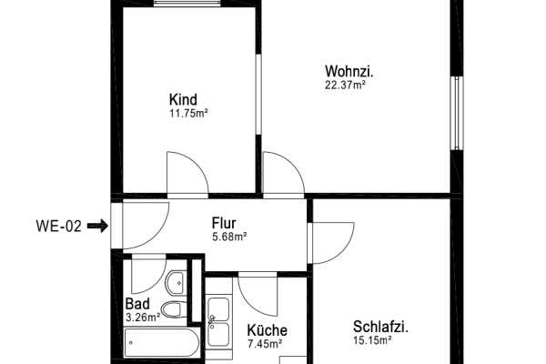 Pronájem bytu 3+1 71 m², Muschelweg 5, Hannover, Dolní Sasko Pronájem bytu 3+1 71 m², Muschelweg 5, Hannover, Dolní Sasko