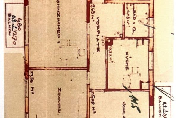 Pronájem bytu 3+1 95 m², Herzogenriedstraße 23, Mannheim Pronájem bytu 3+1 95 m², Herzogenriedstraße 23, Mannheim