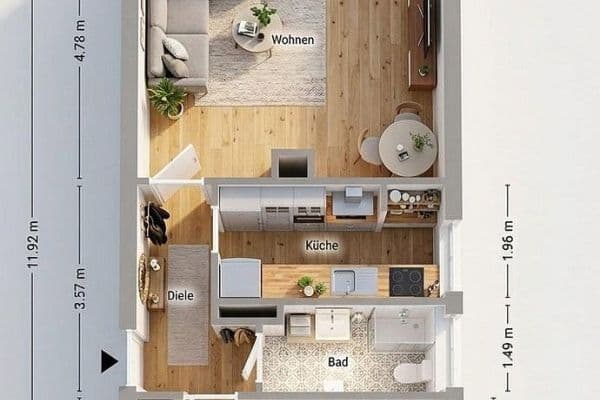 Prodej bytu 2+1 63 m², Düsseldorf, Severní Porýní-Vestfálsko Prodej bytu 2+1 63 m², Düsseldorf, Severní Porýní-Vestfálsko