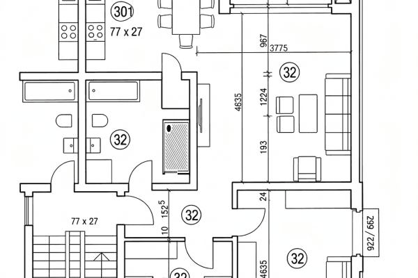 Prodej bytu 3+kk 86 m², Mielesheide 16, Essen Prodej bytu 3+kk 86 m², Mielesheide 16, Essen